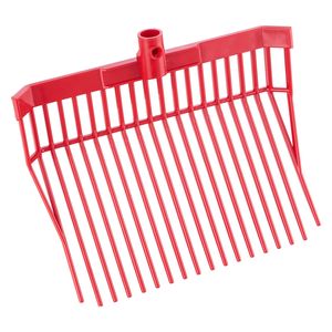Fourche à fumier de cheval en plastique durable à 18 dents coudées, 6 pièces, têtes de rechange pour fourches de jardin, fourches à paillis, fourches à fumier - Product Image 1