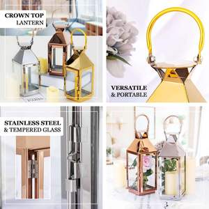 Harmonie intérieure avec lanterne métallique pour les maisons, créant une lueur douce qui rehausse le confort du soir et améliore l'ambiance générale, disponible en gros. - Product Image 3