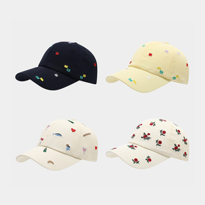 Gorra de Béisbol Bordada con Flores, 6 Paneles, Ajustable, Unisex, de Algodón, para Primavera/Verano, Moda Casual - Product Image 2
