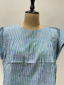 Cotton Tunic <b>Boho</b> Floral Summer Top Cotton <b>Boho</b> <b>Shirt</b> Lightweight Top Women Short Tops Casual <b>Shirt</b> Sleeveless - Product Image 3