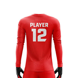 Pantalones Cortos de Fútbol Rojos para Hombre con Espinilleras Negras, Sublimados, que Absorben la Humedad, Ajuste Atlético, para Todas las Temporadas - Product Image 2