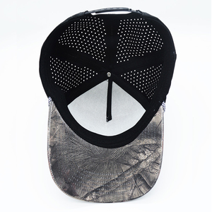Mesh Baseball <b>Cap</b> With Rope Trim Breathable <b>Waterproof</b> Outdoor Casual Hat For Adults 6-Panel Fitted Style - Product Image 6