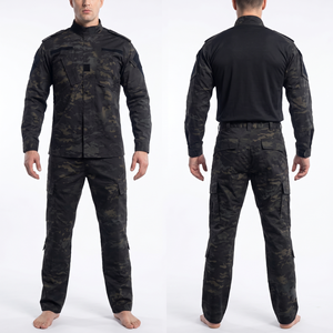 Uniforme tactique pour hommes 245 GSM Ripstop Poly Coton Camouflage désertique avec panneaux renforcés, broderie personnalisée, étiquette tissée - Product Image 3