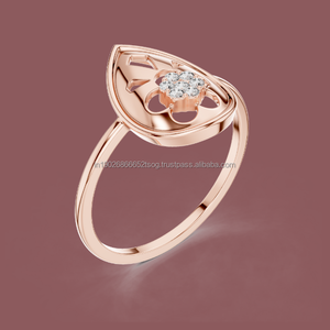 Bague de fiançailles solitaire 10K en argent avec pierre centrale CZ - Product Image 1