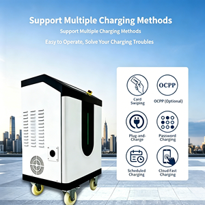 เครื่องชาร์จรถยนต์ไฟฟ้าแบบพกพา 40kW 380V AC input DC ชาร์จเร็ว รองรับ CCS2 Interface OCPP ได้รับการรับรองมาตรฐาน CE - Product Image 3
