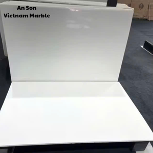 Mármol de Calcita Blanco Cristalino Pulido Premium de Vietnam, Losa Grande, Duradero, Impermeable, Ecológico, Moderno, para Interiores de Villas y Baños - Product Image 4