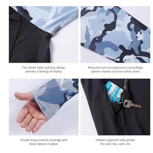 OEM ODM Summer Leisure Fishing Suit Long Sleeve Hooded Breathable Polyester UPF 50 <b>UV</b> <b>Protection</b> Lure Fishing Shirt Waterproof - Product Image 6