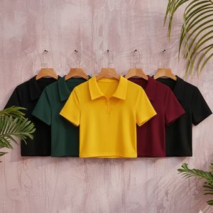 Camiseta Corta de Verano para Mujer, con Logotipo Personalizado al por Mayor, Corte Regular, Manga Corta, Spandex, Estampado, Ropa Deportiva y Casual - Product Image 3