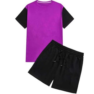 Conjuntos Casuales de Camiseta y Pantalones Cortos para Hombre, Estilo Urbano, Manga Corta, Traje de Gimnasio, Tallas Grandes - Product Image 5