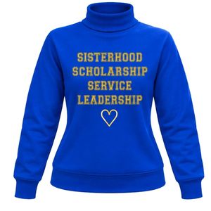 เสื้อสเวตเชิ้ตคอกลม Sigma Gamma Rho สีน้ำเงิน แบบสั่งทำพิเศษสำหรับชมรมนักศึกษากรีก แขนยาว สไตล์ลำลอง แฟชั่นแนวสตรีท - Product Image 1