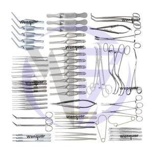 Juego de 62 Piezas de Instrumentos Quirúrgicos Vasculares Manuales Wenquar con Certificación CE, Juego Completo de Instrumentos Quirúrgicos Vasculares de Acero Inoxidable - Product Image 3