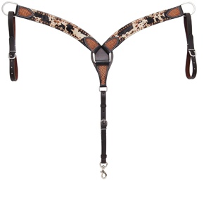 Collar de pecho mecanizado a mano occidental de cuero genuino 100% de moda superior con pelo y trabajo de tachuelas, proveedor de fabricante al por mayor - Product Image 4