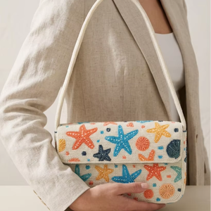 Sac à bandoulière de luxe fait main avec broderie de perles, design moderne avec sangle amovible pour femme, cadeau tendance - Product Image 4