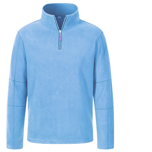 Sudadera polar holgada de color liso para hombre, con cuello alto y media cremallera, manga larga, versátil y moderna, talla europea, otoño invierno - Product Image 4
