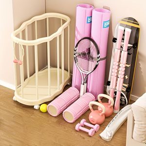 Cesto portaoggetti con ruote per attrezzature sportive, grande capacità, organizer per tappetini yoga, per uso in palestra - Product Image 6