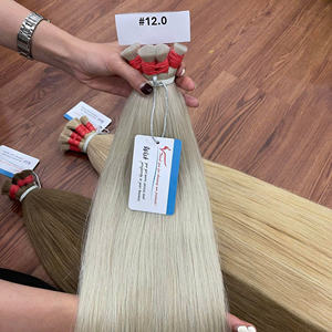 Extensions de cheveux humains vierges vietnamiens de qualité supérieure, alignés sur les cuticules, en vrac, pour tressage professionnel - Product Image 2
