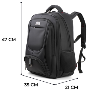 Mochila Impermeable para Portátil de 17 Pulgadas, 20L de Gran Capacidad, para Hombre, de Nailon Recubierto de PVC, 47x35x21cm, Mochila de Viaje, Fábrica OEM/ODM - Product Image 2