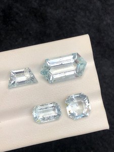 Piedra Preciosa de Aguamarina Natural, Genuina, Azul Verde, Piedra Suelta de Alta Calidad, Grado Joyería, para Fabricación de Anillos, Suministro al por Mayor - Product Image 3