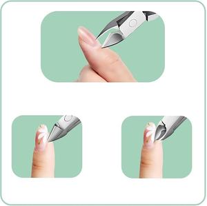 Cortauñas Profesional de Acero Inoxidable con Cuchilla Curva para Recortar Uñas de Pies y Manos, Cuidado de Uñas Gruesas - Product Image 3