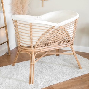 Cuna de bebé de ratán natural, cuna ecológica de bajo costo, cuna para recién nacidos, artículos esenciales para la guardería - Product Image 3