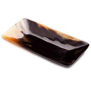 Plateau en corne de buffle de luxe, fait main, décoratif, pour la maison et l'hôtel, plateau en corne naturelle de qualité supérieure, décoration élégante pour la table - Product Image 1