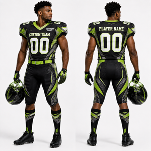 Uniforme Profesional de Fútbol Americano, Conjunto de Jersey y Pantalones, Diseño Artístico, Costuras Reforzadas, Personalizable para Equipos - Product Image 4