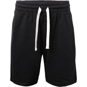 Shorts Bermuda en Coton Noir pour Homme, Cordon de Serrage, Couleur Unie, Taille Mi-Haute, Tricoté, Respirant, Style Sport Décontracté - Product Image 6
