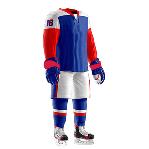 Ensembles de maillots de hockey sur glace personnalisés, vêtements de sport performants, 100% polyester, athlétique moderne - Product Image 3