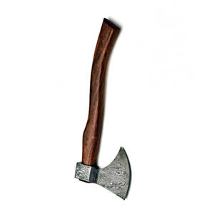Hache en acier Damas faite à la main, manche en bois, hache en acier Damas de haute qualité, personnalisée et faite à la main - Product Image 3