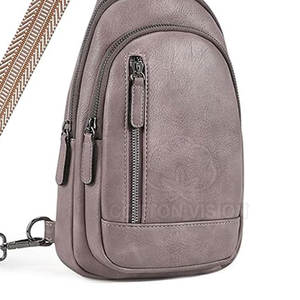 Bolso bandolera de cuero, bolso de hombro informal de moda para mujer, bolso bandolera vintage de cuero genuino. - Product Image 6