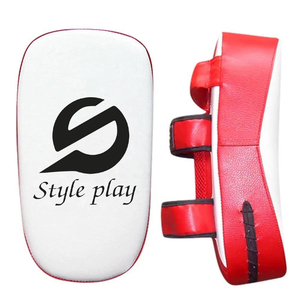 High Quality Genuine Leather Boxing <b>Kick</b> <b>Shield</b> Custom Training MMA Curved Design Muay Thai <b>Kick</b> <b>Shield</b> - Product Image 3