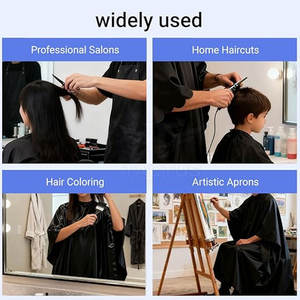 Cape de coupe de cheveux confortable pour salon professionnel et barbier, idéale pour le coiffage, le toilettage et les soins capillaires - Product Image 6