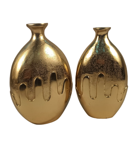 Vase à fleurs artistique de grande taille, moderne, haut de gamme, en fer, pour décoration intérieure, écologique, pièce florale décorative de luxe - Product Image 2