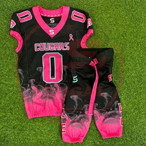 Uniforme de football américain personnalisé |   Maillot et pantalon de football sublimés |   Uniformes d'équipe pour jeunes et adultes - Product Image 1