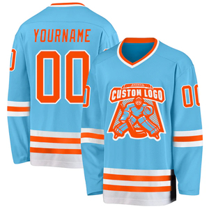 Maillot de hockey sur glace personnalisé haut de gamme USA, respirant, uniforme de sport, vente en gros - Product Image 5