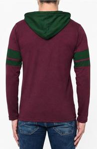 Sweat-shirt à capuche pour homme 100% coton molletonné tricoté coupe classique dégradé de couleurs décontracté écologique doublé 380g pour l'automne - Product Image 3