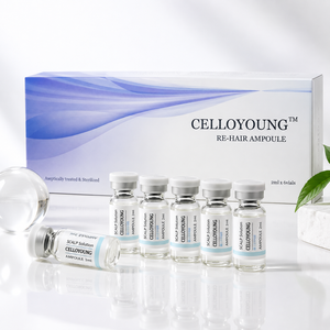 Ampolla para el Cuero Cabelludo con Péptidos y Ácido Hialurónico, Hidratante y Nutritiva, 2 ml, 6 Ampollas, Solución para el Cuero Cabelludo - Product Image 1