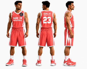 Ensemble personnalisé de maillot et short de basketball vintage, séchage rapide et respirant, en maille, vente en gros, grandes tailles - Product Image 1