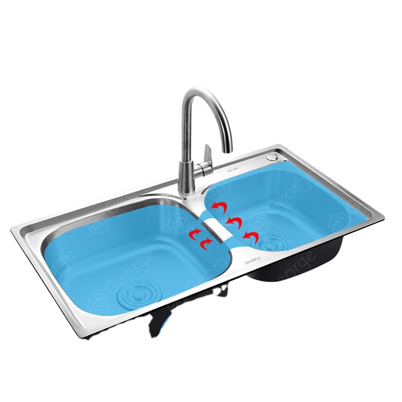 7239 цена производителя кухонная двойная раковина из нержавеющей стали с сушилкой