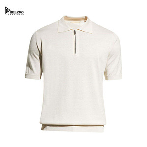 เสื้อเชิ้ตแขนสั้นสีครีมสำหรับผู้ชาย RELEVO INDUSTRIES ผ้าฝ้ายแคนวาสถัก 100% เนื้อผ้าเรียบง่าย สวมใส่สบาย เป็นมิตรกับสิ่งแวดล้อม ระบายอากาศได้ดี แห้งเร็ว - Product Image 3