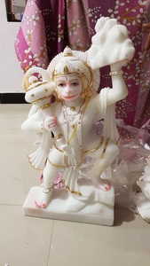 รูปปั้นหินอ่อนฮานูมาณ์ถือกระบี่ - Product Image 6