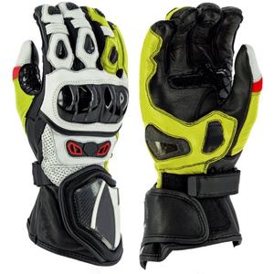 Custom Motorbike <b>Full</b> Finger Winter Leather Gloves Breathable Touch Screen Comfortable Anti <b>Slip</b> Hook Loop Closure - Product Image 4