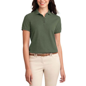 Camiseta de Cuello Alto de Manga Corta para Mujer, Tallas Grandes, 100% Algodón, Secado Rápido, Transpirable, para Todas las Temporadas, Personalizable - Product Image 1
