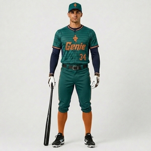Uniforme de baseball conçu avec un tissu en polyester respirant, construction légère, uniforme de baseball professionnel, vêtements personnalisés - Product Image 1