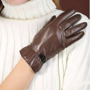 Gants longs en cuir de mouton, élégants, pour club, sur mesure, gants d'hiver en cuir de haute qualité - Product Image 6