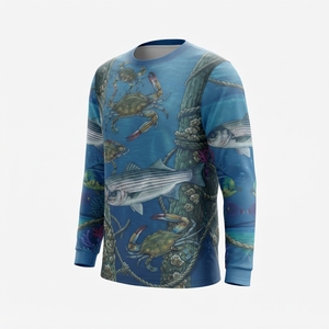 Camisa de Pesca Personalizada con Logotipo, Transpirable, de Manga Larga, Secado Rápido, Protección UV UPF 50, Poliéster Resistente para Hombre - Product Image 4