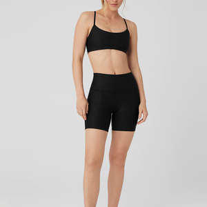 Ensemble de sport pour femme de haute qualité, comprenant un legging à taille élastique avec fermetures éclair à imprimé animal et un soutien-gorge, avec logo frontal, séchage rapide - Product Image 4