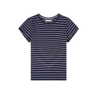 Camiseta de Mujer, Estilo Urbano, Cuello Redondo, Manga Corta, Corte Regular, Tejido de Punto, 100% Algodón, Secado Rápido, Transpirable, Primavera Verano - Product Image 2