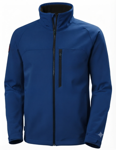 Chaqueta de Forro Polar Naranja para Hombre, Cuello Alto, Cierre de Cremallera, Resistente al Viento, Informal, para Otoño, Corte Regular, Color Sólido, Material de Poliéster - Product Image 3