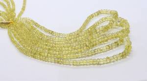 Perles Rondelles Lisses en Quartz Citron Naturel 4MM 8MM, Perles en Quartz Jaune en Vrac, Prix de Gros, Lot de 15 Pouces pour Fabrication de Bijoux - Product Image 4